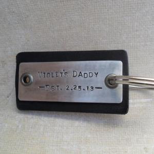 Personalized Men's Keychain Custom..